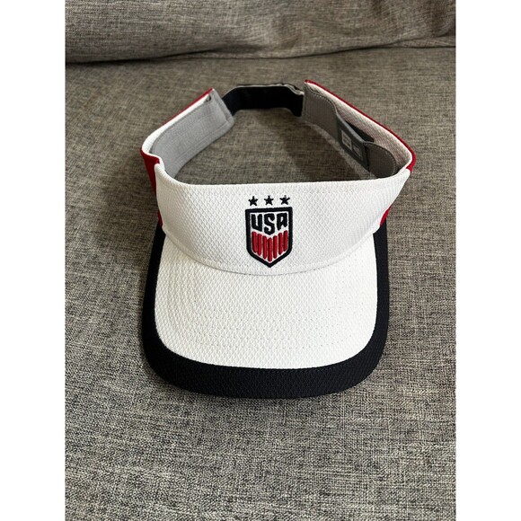 USA Soccer Visor New Era Adjustable Logo Futbol Hat Men’s Team US Soccer - Picture 7 of 8